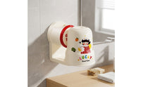 Toothbrush Holder with Tumbler No-Tools Wall-Mounted Toothbrush Holder Self Organizer for Kids, Young Children, Washroom, Rv, Apartment