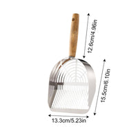 Stainless Steel Pooper Scooper Rust-Proof Cat Litter Scoop Rustproof