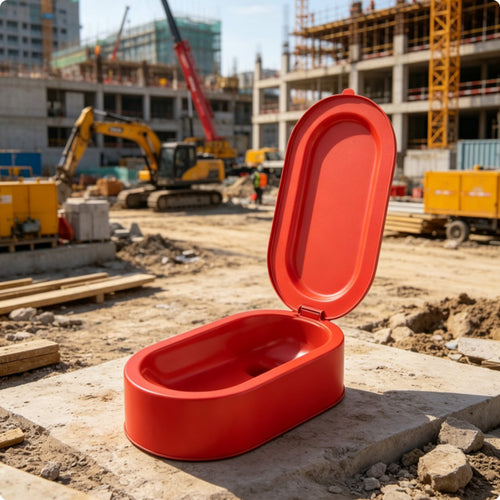 Construction Site Toilet Portable Plastic Squat Toilet Sturdy Material