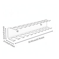 Tie and Belt Organizer Acrylic Wall Tie Rack Transparent