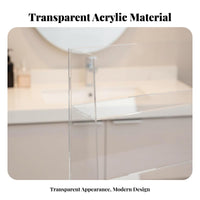 Multitiered Acrylic Stand Transparent Cosmetic Organizer Space-Saving for Women