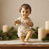 Christmas Doll Figurine Compact Holiday Decor Decorative