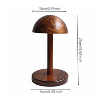 Vintage Hat Display Stand Stable Base Rustic Wooden Cap Effortless Setup to Assemble Household Storage