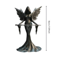 Resin Figurine Handmade Hooded Angel Sculpture Gift Box Prepared Home Decor for Shelf