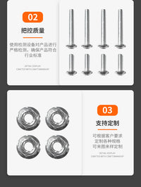 Motorcycle Aluminum Top Case Accessory Kit with Screws and Lock Cylinder