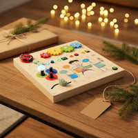 Drum Set Busy Board Early Learning Wooden Busy Board Interactive