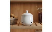 Ceramic Garlic Keeper Breathable Design Ventilated Garlic Keeper Easy to Clean Kitchen Accessory for Countertop