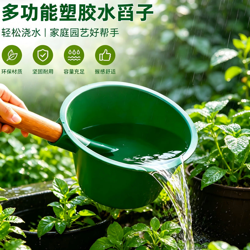 Agricultural Thickened Rubber Manure Scoop with Long Handle