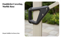 Sun Protection Offset Cantilever Umbrella Waterproof Cantilever Umbrella Water Repellent Sunshade Wind Resistant for Homeowners, Families, Business Owners, Garden, Balcony, Courtyard, Backyard