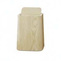 Wood Grain Trash Can Long-Lasting Faux Wood Waste Bin Sturdy Construction