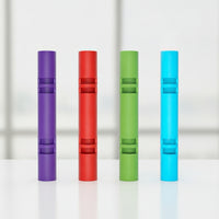 Fitness Tube with Grip Openings Full-Body Exercise Cylinder  Heavy-Duty Exercise Log for Athletes