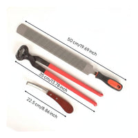 3 Pieces Hoof Trimming Set Strong Grip Horse Hoof Trimmer Heavy Duty for Farriers, Farm Workers
