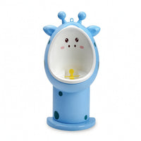 Urinal with Toilet Brush Giraffe-Shaped Toddler Urinal Easy-to-Clean for Daycare