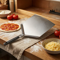 Pizza Peel with Folding Handle Grande Metal Pizza Peel Non-Slip Utensil Cocina for Outdoor Oven