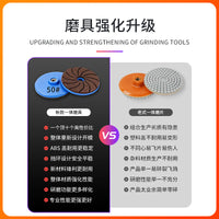 Integrated Grinding Disc for Tile Edge Trimming with M14 and 5/8-11 Threads, Silicon Carbide