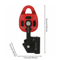 Rope Grab Pulley Wear Resistant Self-Braking Ascender Durable for Caving, Cavers