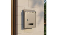 Metal Mailbox Weather Resistant Outdoor Mailbox Key Lock Letter Box for Villa Owners, Gate, Front Porch