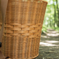 Reinforced Frame Plastic Wicker Pack Basket Adjustable Straps Rattan Design Foraging Basket Ergonomic Design Outdoor Gear Waterproof for Gardeners