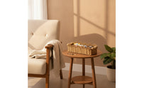Woven Storage Basket with Handles Portable for Desktop, Bathroom Shelf