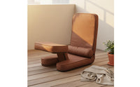 Support Reclining Tatami Chair Thick Cushioning Ergonomic Padded Floor Sofa Compact Design Reclining Floor Lounger Space Saving for Gamers, Meditators, Balcony, Small Areas, Reading Nook, Dorm Room