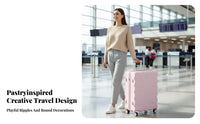 crackerTextured Luggage Telescopic Handle Trolley Case TSA Approved Lock