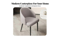 Nordic Aesthetic Upholstered Dining Armchair Modern Minimalist Upholstered Armchair Ergonomic Design Household Furniture Thick Padding for Homeowners, Restaurant Owners, Hotel Managers, Cafe, Living Room, Kitchen, Bedroom