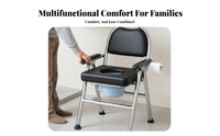 Adjustable Height Toilet Frame Foldable Commode Chair Heavy Duty for Bedside