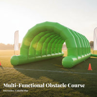 4 Pieces Long-Lasting PVC Inflatable Obstacle Course Set Portable Team Building Inflatable Course Easy Setup Reusable for Adults, Kids, Sports Day, Company Picnics