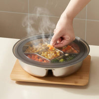 5-Compartment Steaming Plate Robust 5-Compartment Steamer Tray Environmentally