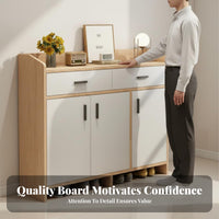 Footwear Storage Unit Dust-Resistant Design Large Capacity Footwear Storage Unit Space Saving for Homeowners, Apartment Dwellers, Dormitory, Hallway