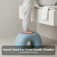 Anti-Slip Feet children's Cartoon Stool Thickened frame young child elevating Rounded Corners Footstool Round Edges for young children, &children, Parents, Bathroom, Playroom, Living Room, Bedroom