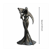 Resin Figurine Handmade Hooded Angel Sculpture Gift Box Prepared Home Decor for Shelf