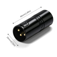 Impedance Matching 3-Contact DMX512 End Plug Electrical Reflection Reduction 3-Contact XLR End Plug Gold Pins XLR Termination Plug Metal Housing
