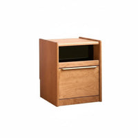 Nightstand with Drawer and Shelf sturdy Construction Bedside Table for Students