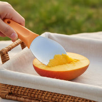 Stainless Steel Mango Cut Mango Ladle Slicer Ergonomic Handle Fruit Tool for Kitchen