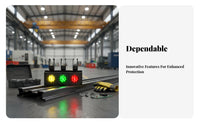 Three-Phase Power Indicator Light Sturdy Construction Three-Color Warning Light