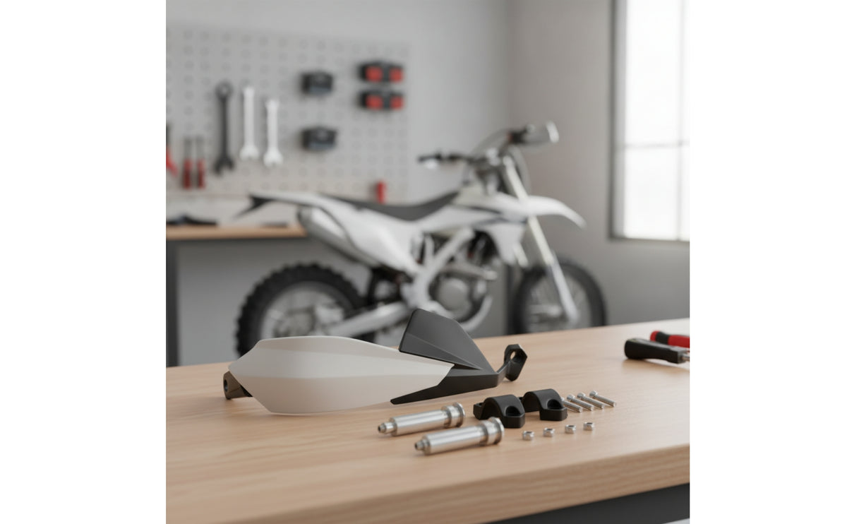 Universal Motorcycle Handguard with Mounting Hardware Shielding Handguards with Mounting Kit Easy to Install Motorcycle Handguards Wear-Resistant for Motocross Riders