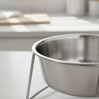 Fowl Food Dish Rust-Resistant Stainless Steel Feeder Bowl Sturdy for Aviary