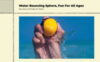 Quick-dry water sphere for pool