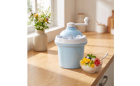 Non-Electric Hand-Crank Ice Cream Maker Homemade Manual Ice Cream Maker Compact Appliance Portable for Hobbyists, Families, Kitchen, Home