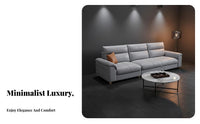 Straight Line Settee Light Luxury aesthetic configurable Seating Arrangement Modern Minimalist Design Sofa for Apartment Dwellers, Families, Small Spaces, Home