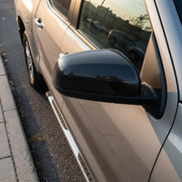 2 Pieces Carbon Fiber Mirror Cap Glossy Finish Carbon Mirror Side Mirrors Cover OEM Compatible Auto Accessory for Truck Drivers
