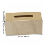 Stone Look Tissue Box Cover Minimalist Stone Look Tissue Box Easy to Clean Household Decor for Living Room, Desk