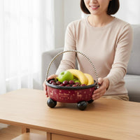 Round Fruit Tray Raised Feet Tableware Glossy