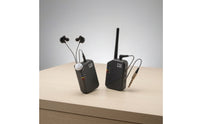 Portable Wireless in-Ear Monitor System Expert in-Ear Monitor System Slimline Wireless Transmitter and Receiver Stable for Musicians, Singers, Speakers, Stage Monitoring