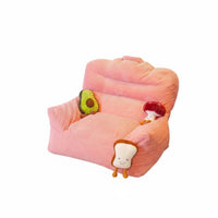 Soft Texture Soft-Textured Mini Armchair Comfortable children's Seat Lightweight Design Floor Chair Supportive Backrest for Toddlers, Parents, Balcony, Playroom, Living Room, Reading Nook