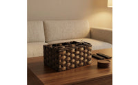 Partitioned Organizer Basket Versatile Bin Decorative for Desktop