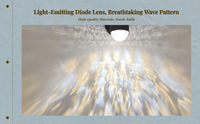 Color-changing LED ripple light