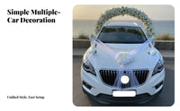Wedding Car Garland White and Cream Event Decor Pollen Friendly for Brides
