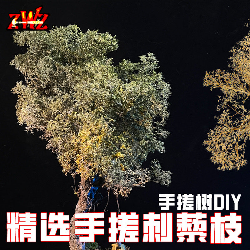 ZWZ Creator Model Handcrafted Thorn Branch with Small Thorns for Miniature Scenes